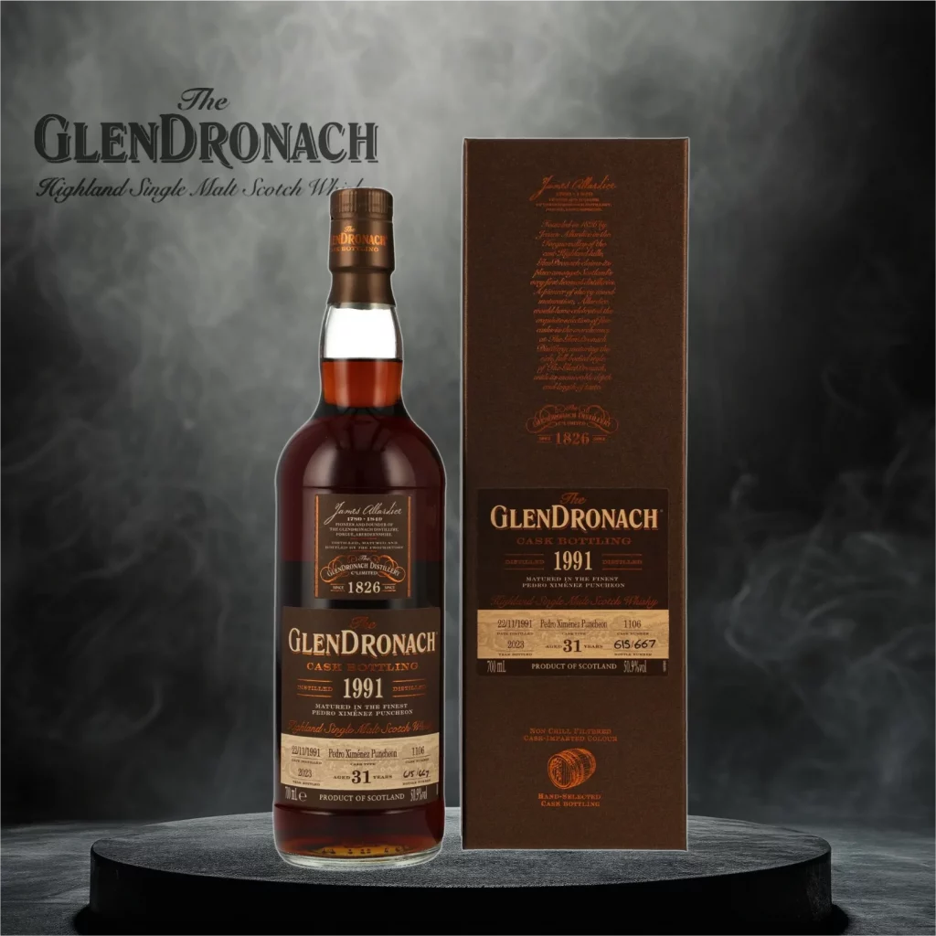 Abbildung des Glendroch Whiskys von 1991 - 31 Jahre im Fass gereift